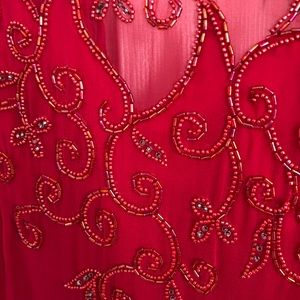 ELEGANT BEADED EVENING DRESS